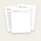 Inside pages: the calm plan, scripts and tantrum tracker